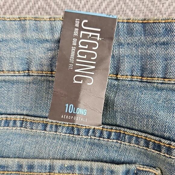 Aeropostale Jeans Women's Size 10 Long Jegging Light Blue Wash Style# 19 B070 7E - Picture 8 of 16